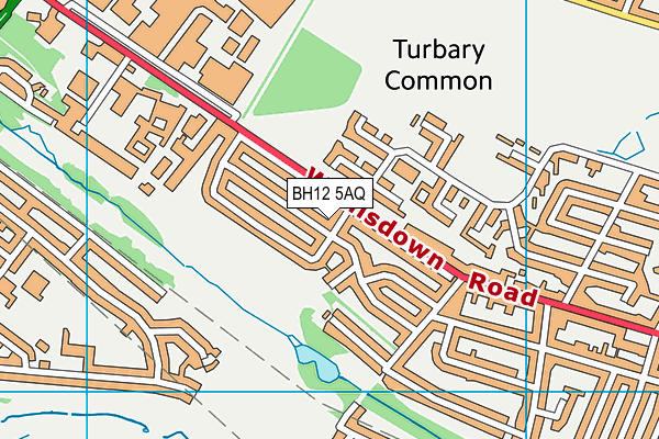 BH12 5AQ map - OS VectorMap District (Ordnance Survey)