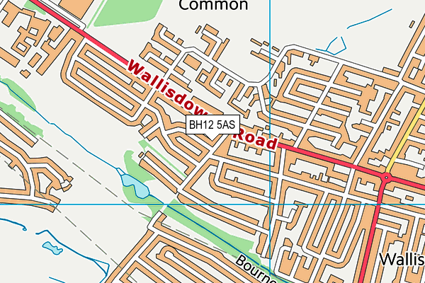 BH12 5AS map - OS VectorMap District (Ordnance Survey) BH12 5AS map - OS VectorMap District (Ordnance Survey)