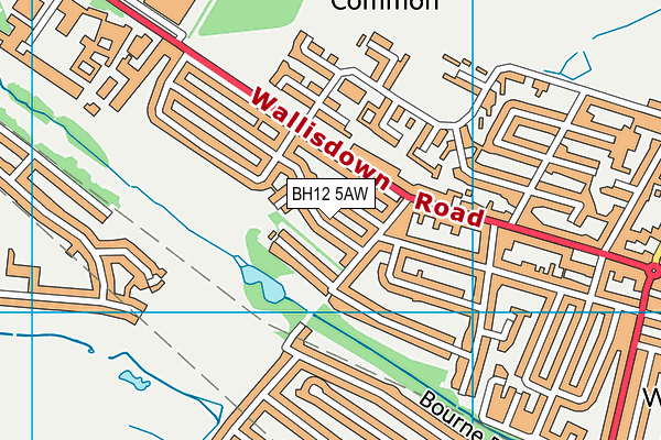 BH12 5AW map - OS VectorMap District (Ordnance Survey) BH12 5AW map - OS VectorMap District (Ordnance Survey)