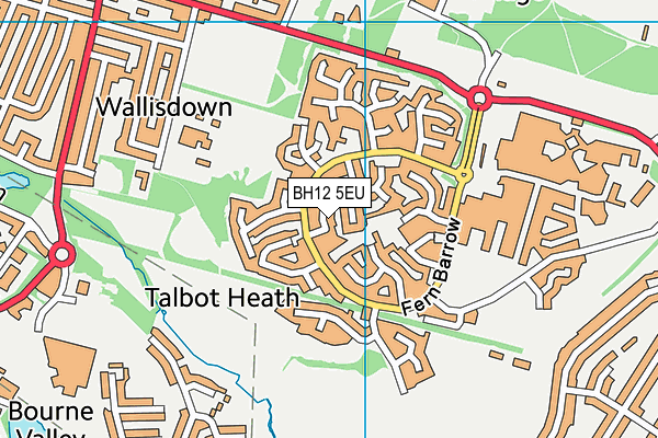 BH12 5EU map - OS VectorMap District (Ordnance Survey) BH12 5EU map - OS VectorMap District (Ordnance Survey)