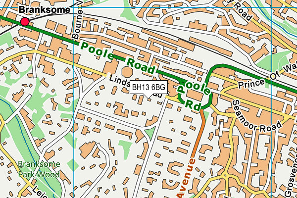 BH13 6BG map - OS VectorMap District (Ordnance Survey) BH13 6BG map - OS VectorMap District (Ordnance Survey)