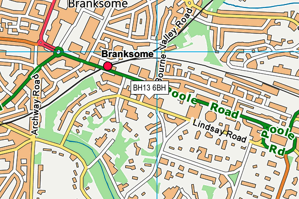 BH13 6BH map - OS VectorMap District (Ordnance Survey) BH13 6BH map - OS VectorMap District (Ordnance Survey)