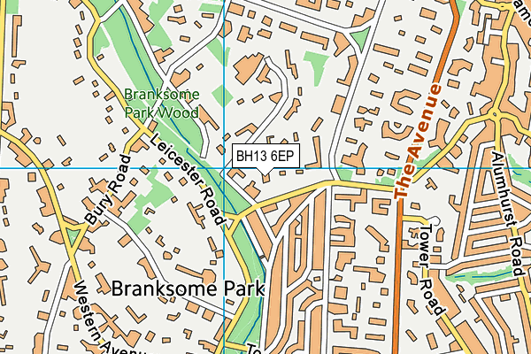 BH13 6EP map - OS VectorMap District (Ordnance Survey) BH13 6EP map - OS VectorMap District (Ordnance Survey)