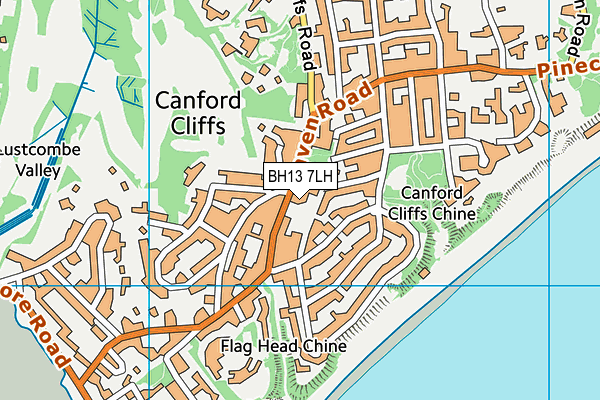 BH13 7LH map - OS VectorMap District (Ordnance Survey) BH13 7LH map - OS VectorMap District (Ordnance Survey)