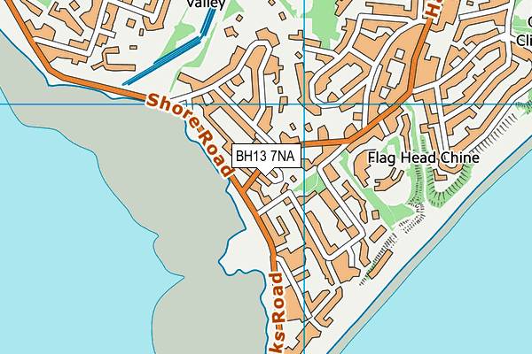 BH13 7NA map - OS VectorMap District (Ordnance Survey) BH13 7NA map - OS VectorMap District (Ordnance Survey)
