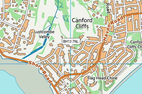 BH13 7NL map - OS VectorMap District (Ordnance Survey) BH13 7NL map - OS VectorMap District (Ordnance Survey)