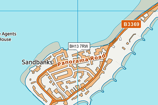 BH13 7RW map - OS VectorMap District (Ordnance Survey) BH13 7RW map - OS VectorMap District (Ordnance Survey)