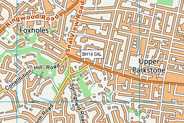 BH14 0AL map - OS VectorMap District (Ordnance Survey) BH14 0AL map - OS VectorMap District (Ordnance Survey)