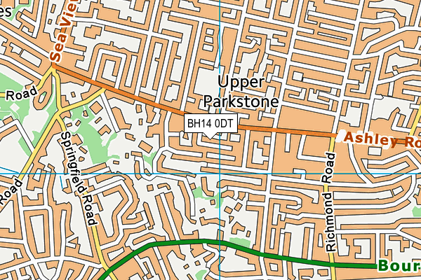 BH14 0DT map - OS VectorMap District (Ordnance Survey) BH14 0DT map - OS VectorMap District (Ordnance Survey)