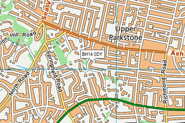BH14 0DY map - OS VectorMap District (Ordnance Survey) BH14 0DY map - OS VectorMap District (Ordnance Survey)