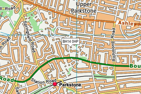 BH14 0HP map - OS VectorMap District (Ordnance Survey) BH14 0HP map - OS VectorMap District (Ordnance Survey)