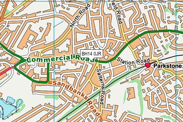 BH14 0JR map - OS VectorMap District (Ordnance Survey) BH14 0JR map - OS VectorMap District (Ordnance Survey)