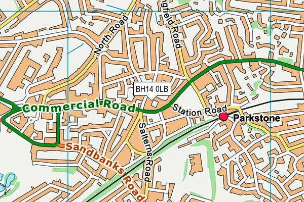 BH14 0LB map - OS VectorMap District (Ordnance Survey) BH14 0LB map - OS VectorMap District (Ordnance Survey)