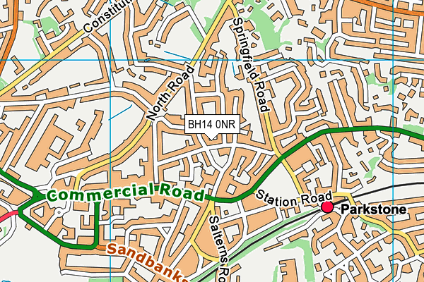 BH14 0NR map - OS VectorMap District (Ordnance Survey) BH14 0NR map - OS VectorMap District (Ordnance Survey)