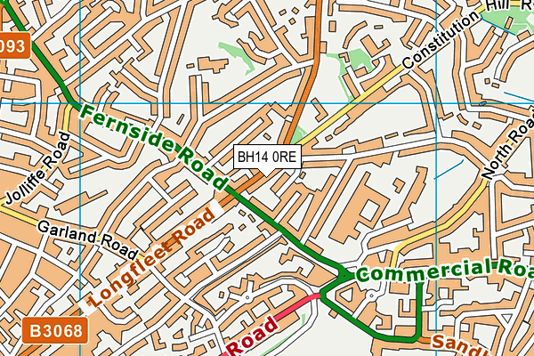 BH14 0RE map - OS VectorMap District (Ordnance Survey) BH14 0RE map - OS VectorMap District (Ordnance Survey)