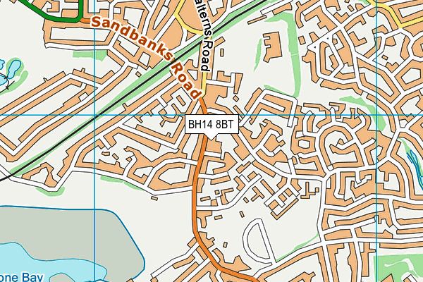BH14 8BT map - OS VectorMap District (Ordnance Survey) BH14 8BT map - OS VectorMap District (Ordnance Survey)