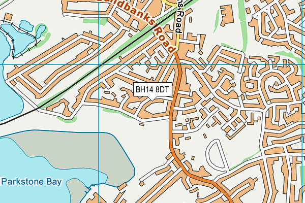BH14 8DT map - OS VectorMap District (Ordnance Survey) BH14 8DT map - OS VectorMap District (Ordnance Survey)