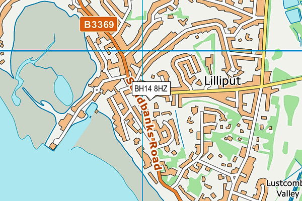 BH14 8HZ map - OS VectorMap District (Ordnance Survey) BH14 8HZ map - OS VectorMap District (Ordnance Survey)