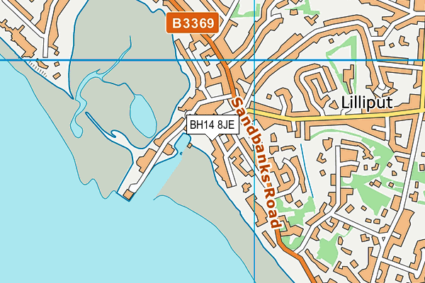 BH14 8JE map - OS VectorMap District (Ordnance Survey) BH14 8JE map - OS VectorMap District (Ordnance Survey)