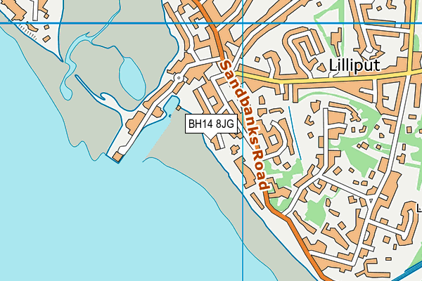 BH14 8JG map - OS VectorMap District (Ordnance Survey) BH14 8JG map - OS VectorMap District (Ordnance Survey)