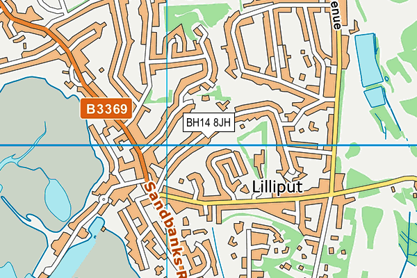 BH14 8JH map - OS VectorMap District (Ordnance Survey) BH14 8JH map - OS VectorMap District (Ordnance Survey)