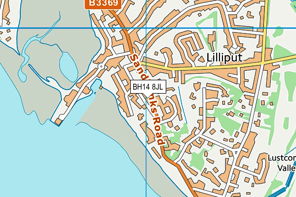 BH14 8JL map - OS VectorMap District (Ordnance Survey) BH14 8JL map - OS VectorMap District (Ordnance Survey)
