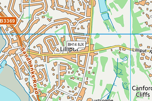 BH14 8JX map - OS VectorMap District (Ordnance Survey) BH14 8JX map - OS VectorMap District (Ordnance Survey)