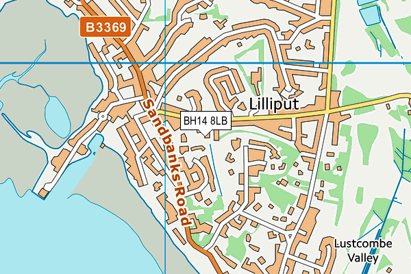 BH14 8LB map - OS VectorMap District (Ordnance Survey) BH14 8LB map - OS VectorMap District (Ordnance Survey)
