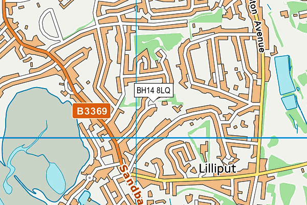 BH14 8LQ map - OS VectorMap District (Ordnance Survey) BH14 8LQ map - OS VectorMap District (Ordnance Survey)