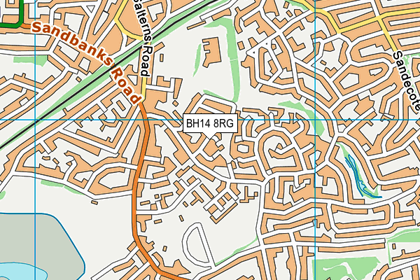 BH14 8RG map - OS VectorMap District (Ordnance Survey) BH14 8RG map - OS VectorMap District (Ordnance Survey)