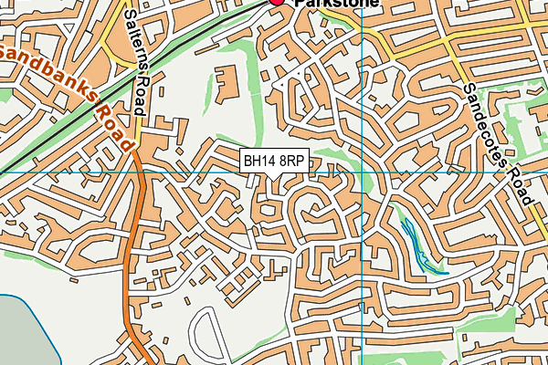 BH14 8RP map - OS VectorMap District (Ordnance Survey) BH14 8RP map - OS VectorMap District (Ordnance Survey)