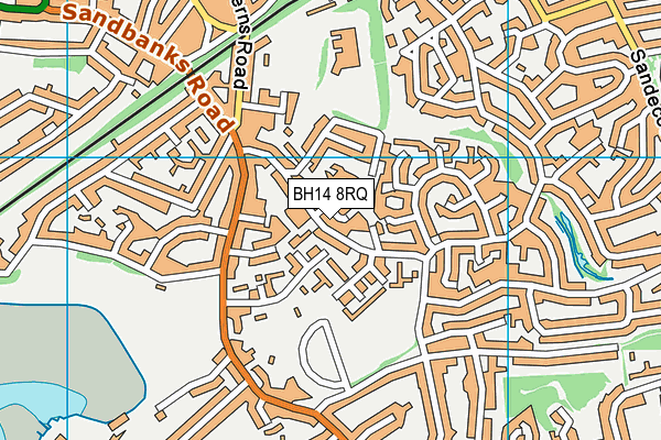BH14 8RQ map - OS VectorMap District (Ordnance Survey) BH14 8RQ map - OS VectorMap District (Ordnance Survey)