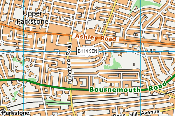 BH14 9EN map - OS VectorMap District (Ordnance Survey) BH14 9EN map - OS VectorMap District (Ordnance Survey)