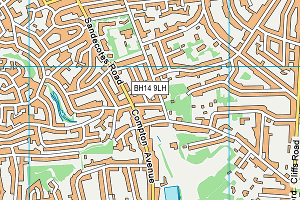 BH14 9LH map - OS VectorMap District (Ordnance Survey) BH14 9LH map - OS VectorMap District (Ordnance Survey)