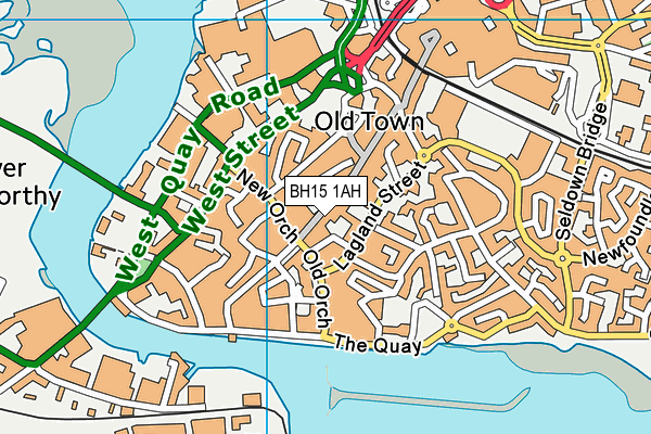 BH15 1AH map - OS VectorMap District (Ordnance Survey) BH15 1AH map - OS VectorMap District (Ordnance Survey)