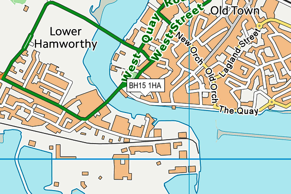 BH15 1HA map - OS VectorMap District (Ordnance Survey) BH15 1HA map - OS VectorMap District (Ordnance Survey)