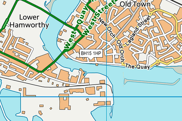 BH15 1HP map - OS VectorMap District (Ordnance Survey) BH15 1HP map - OS VectorMap District (Ordnance Survey)