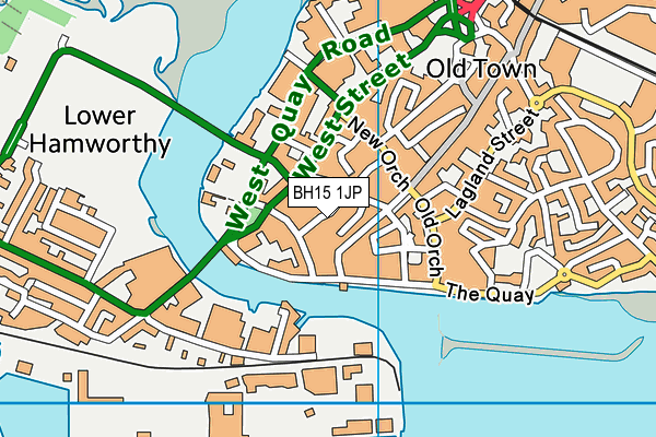 BH15 1JP map - OS VectorMap District (Ordnance Survey) BH15 1JP map - OS VectorMap District (Ordnance Survey)