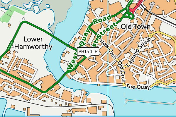 BH15 1LP map - OS VectorMap District (Ordnance Survey) BH15 1LP map - OS VectorMap District (Ordnance Survey)