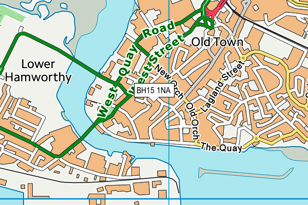 BH15 1NA map - OS VectorMap District (Ordnance Survey) BH15 1NA map - OS VectorMap District (Ordnance Survey)