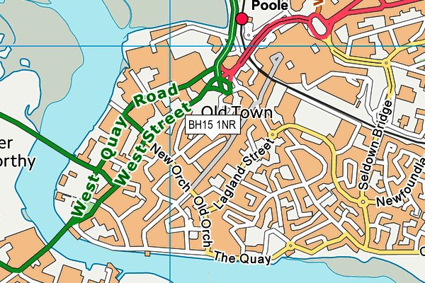 BH15 1NR map - OS VectorMap District (Ordnance Survey)