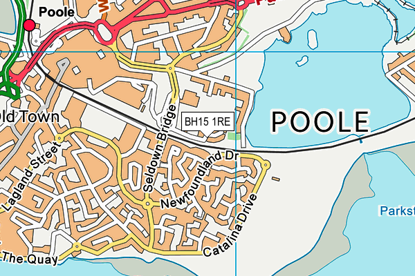 BH15 1RE map - OS VectorMap District (Ordnance Survey) BH15 1RE map - OS VectorMap District (Ordnance Survey)