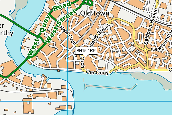 BH15 1RP map - OS VectorMap District (Ordnance Survey) BH15 1RP map - OS VectorMap District (Ordnance Survey)