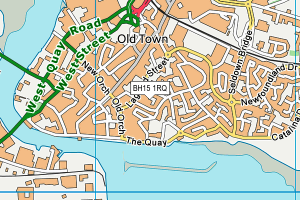 BH15 1RQ map - OS VectorMap District (Ordnance Survey) BH15 1RQ map - OS VectorMap District (Ordnance Survey)