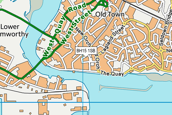 BH15 1SB map - OS VectorMap District (Ordnance Survey) BH15 1SB map - OS VectorMap District (Ordnance Survey)
