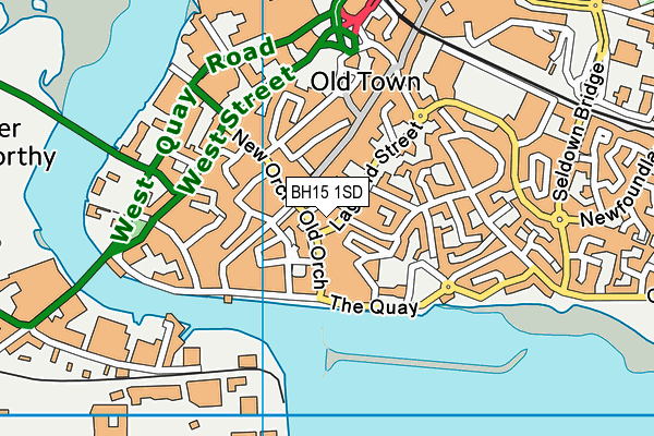 BH15 1SD map - OS VectorMap District (Ordnance Survey) BH15 1SD map - OS VectorMap District (Ordnance Survey)