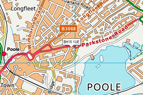 BH15 1UE map - OS VectorMap District (Ordnance Survey) BH15 1UE map - OS VectorMap District (Ordnance Survey)