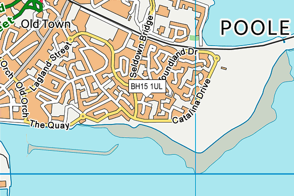 BH15 1UL map - OS VectorMap District (Ordnance Survey) BH15 1UL map - OS VectorMap District (Ordnance Survey)
