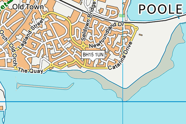 BH15 1UN map - OS VectorMap District (Ordnance Survey) BH15 1UN map - OS VectorMap District (Ordnance Survey)
