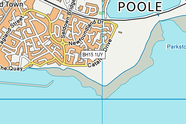 BH15 1UY map - OS VectorMap District (Ordnance Survey) BH15 1UY map - OS VectorMap District (Ordnance Survey)